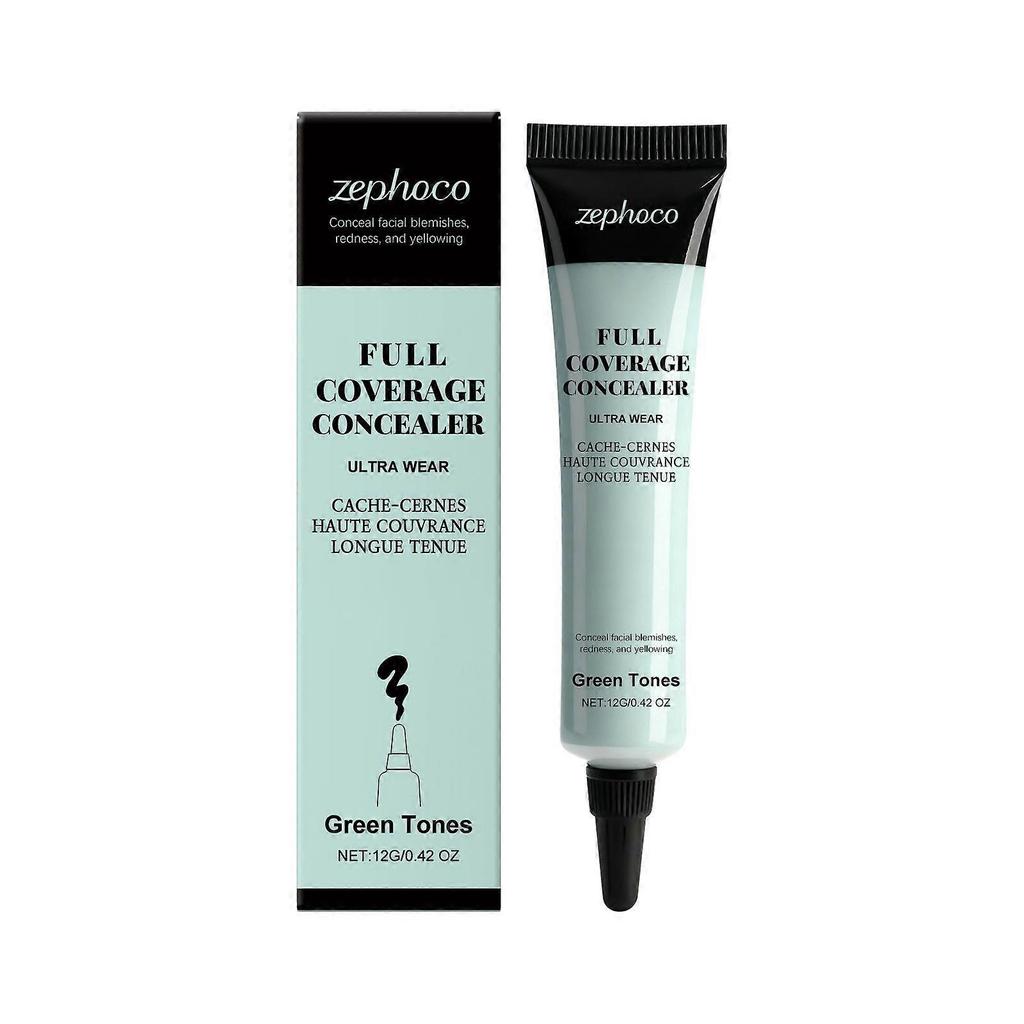 Zephoco Light Makeup Color-Correcting Concealer (Green Tone) Natural, Lightweight, Smooth, And Transparent Concealer