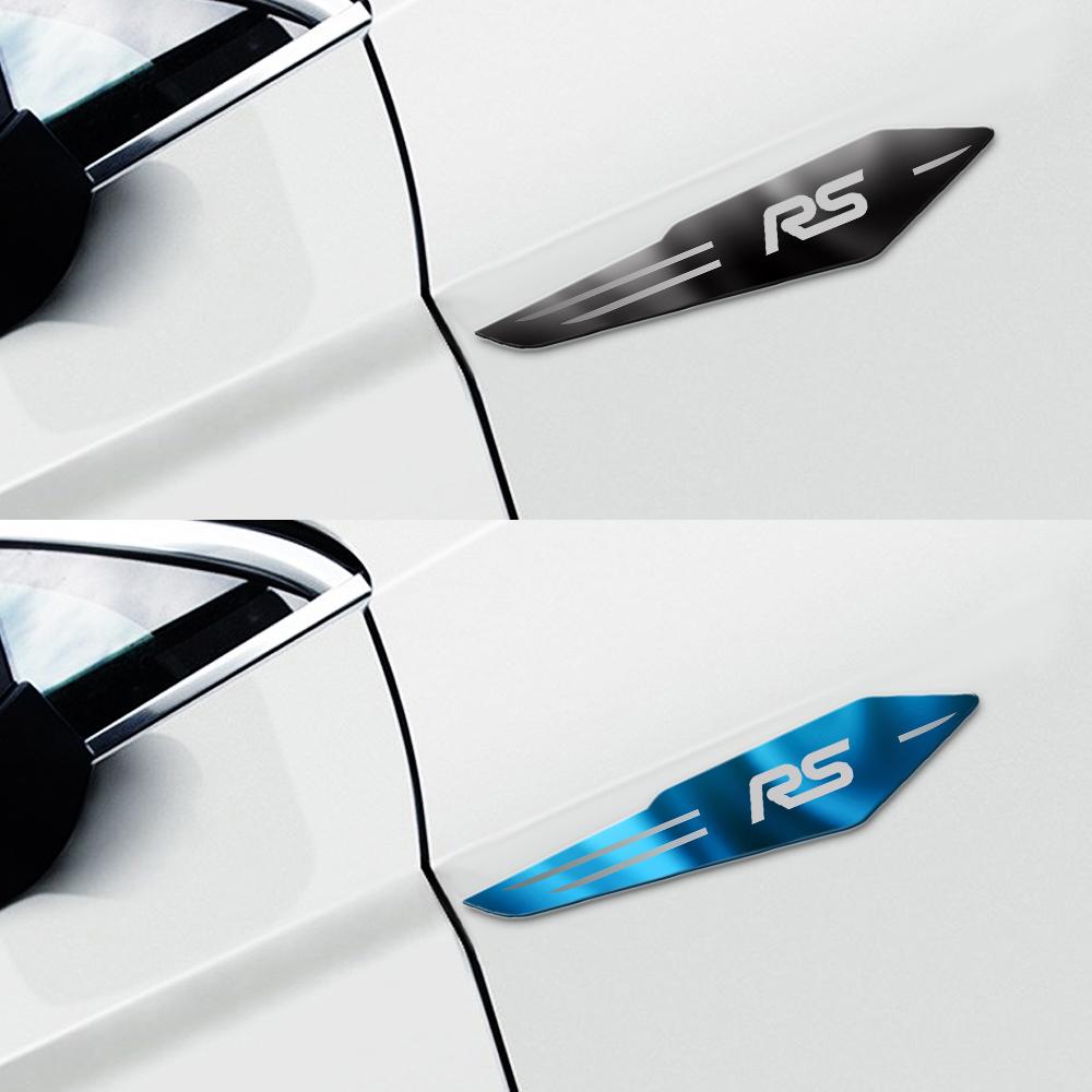 Universal Car Mirror Blade Body Door Side Badges Sticker Accessories For Ford Ranger Focus Kuga Mustang MAX Transit Mondeo mk7 8