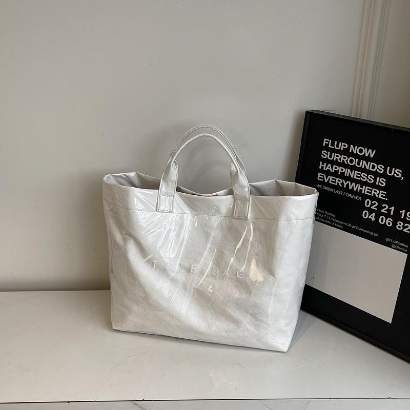 Большая сумка женская 2025 новая модная весенняя сумка-тоут в стиле кэжуал, простой личности, для поездок на работу