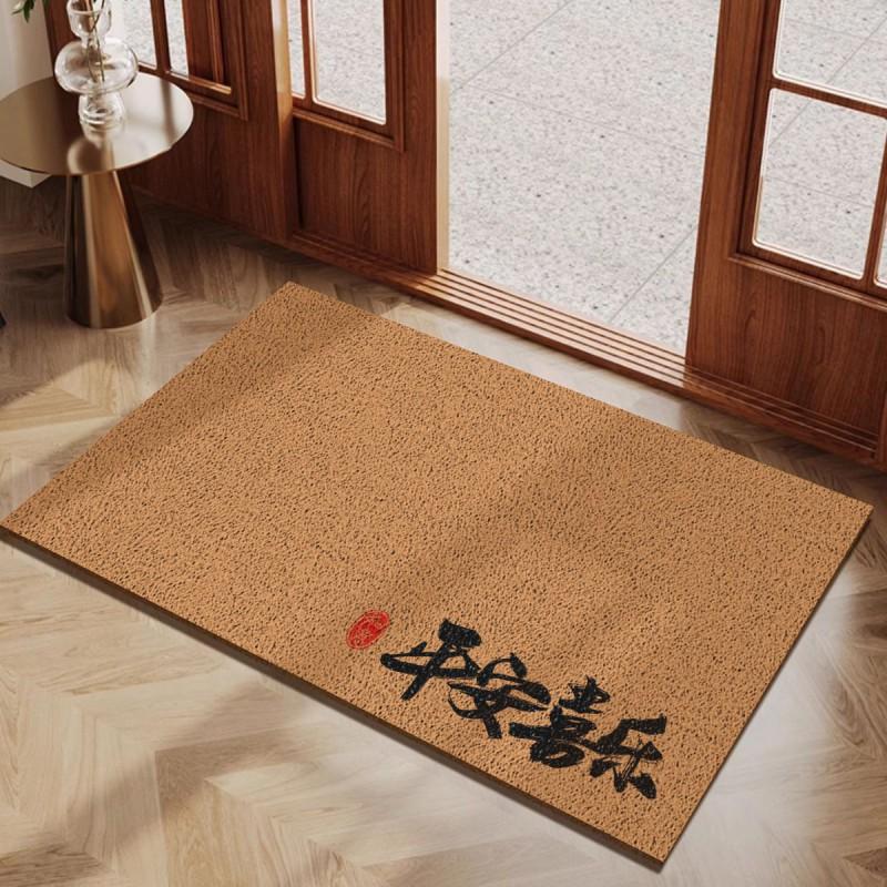 Door Mat Entryway Durable PVC Coil Doormat Customizable Outdoor Dust Removal Non-slip Floor