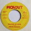 7-дюймовая пластинка ARCHIE WONDER - Falling In Love   PICK215 Pickout Ямайка Регги, Ска и Даб Б/У