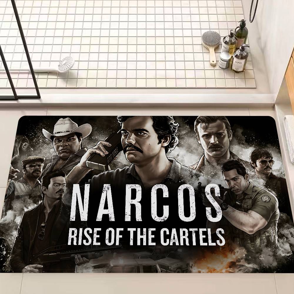 Narcos TV Pablo Escobar Floor Mat Non-Slip Laundry Room Mat Laundry Decor Balcony Child Living Room Bedside Mats