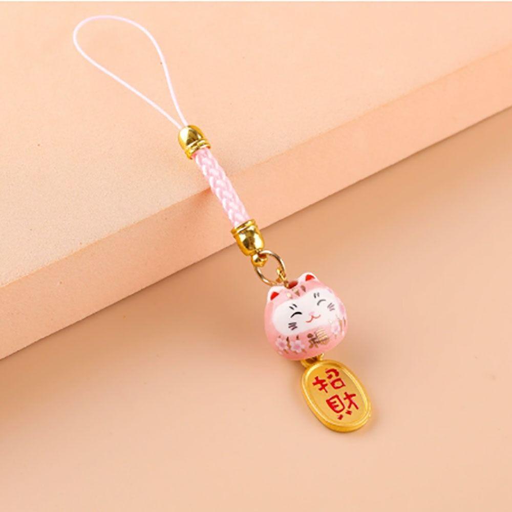 Charm Hang Japanese Lucky Cat Phone Straps Bag Accessories Phone Key Strap