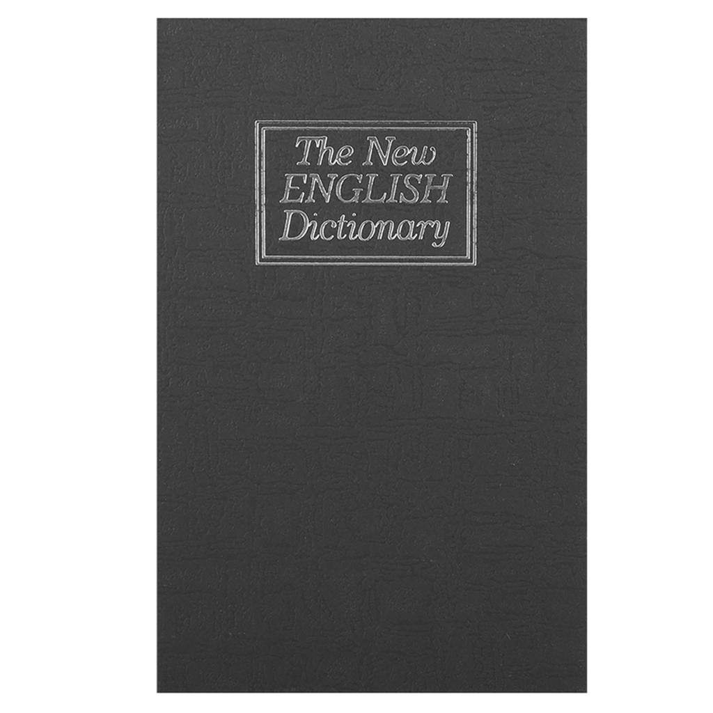 Black English Dictionary Safe Box Money Jewelry Collection Storage Case with 2Keys