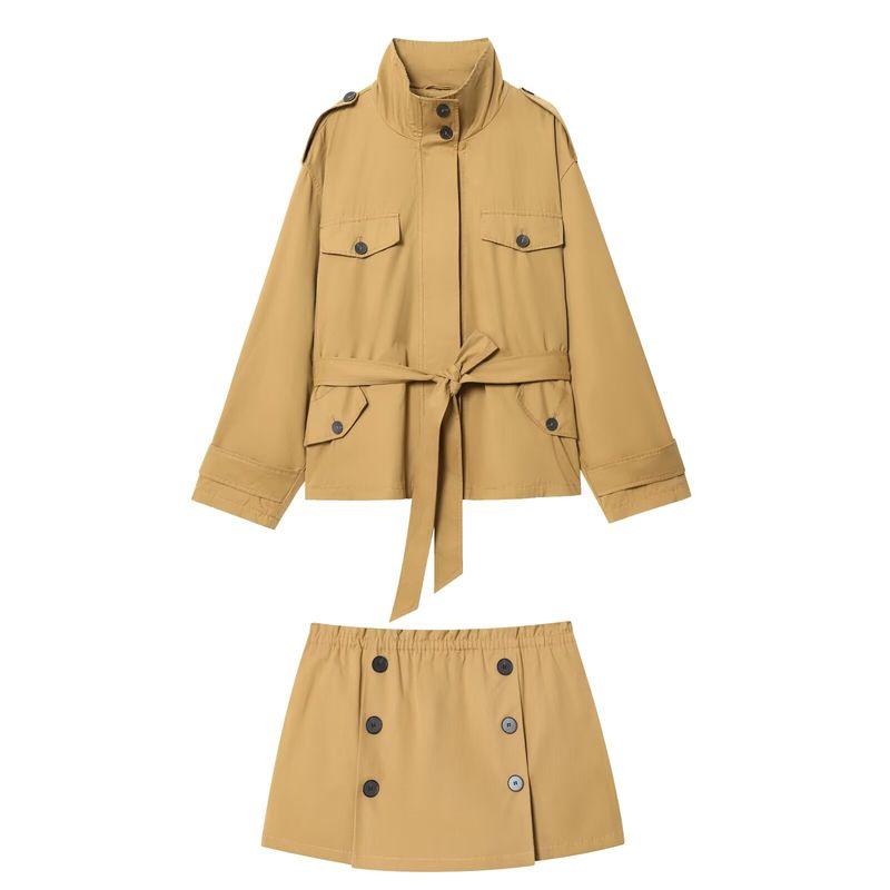 Araltay New Arrival Fashion Style Women's Clothing Short Trench Coat Button Decoration Culottes 5320888 1255542