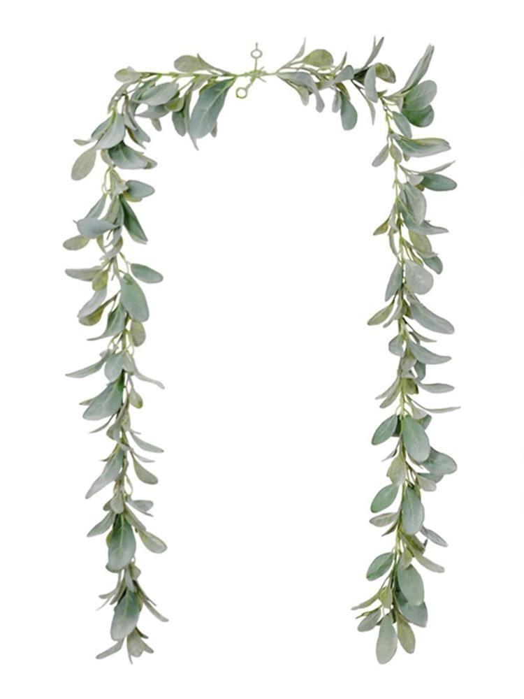 150 см/200 см Искусственные овечьи уши Эвкалиптовые листья Гирлянда Искусственные лозы Гирлянда Искусственная гирлянда для свадьбы Домашняя вечеринка Декор DIY Цветочный