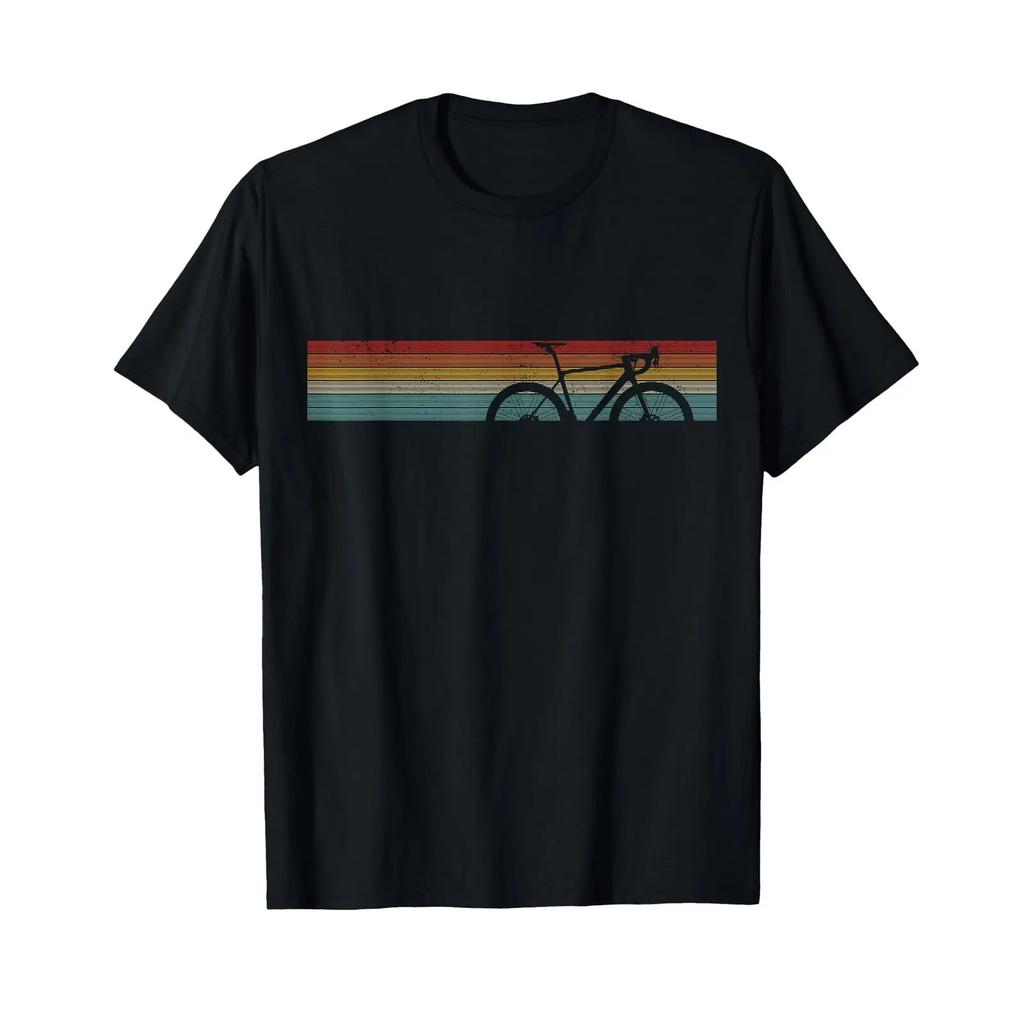 Vintage Road Bike Fixie Bicycle Cyclist Retro Cycling T Shirt Vintage Washed Soft Breathable Graphic Comfortable Stylish