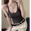 Threaded Cotton Summer Wear New Hot Girl Breast Pad Camisole Female Racer Inner and Outer Wear Beautiful Back Top