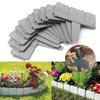 5/10/20Pcs Plastic Garden Edging Stone Look Border Decorative Flower Bed Fence for Landscaping Lawn Stakes Garden