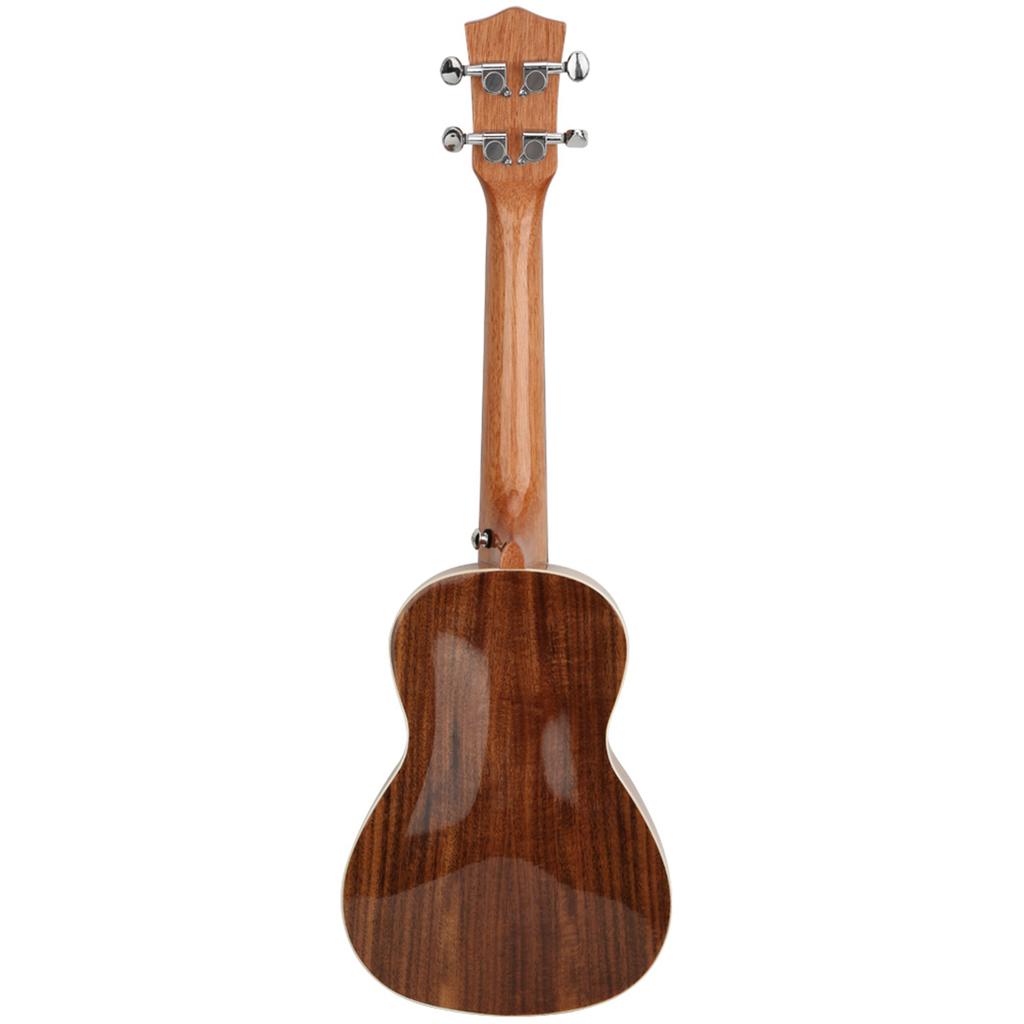 23in Ukulele Spruce Board Natural Wood Color with Tail Pin Strings Musical Instrument