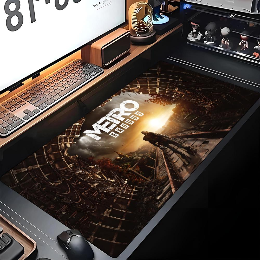 Metro Exodus Печать Коврик для мыши Край Большой Игровой Блокировка Компьютер Игрок Большой Резина Искусство DIY Печать Коврик для мыши Ноутбук Настольный коврик