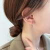 Серьги-кольца Higu из серебра 925 пробы, простые геометрические круглые для женщин