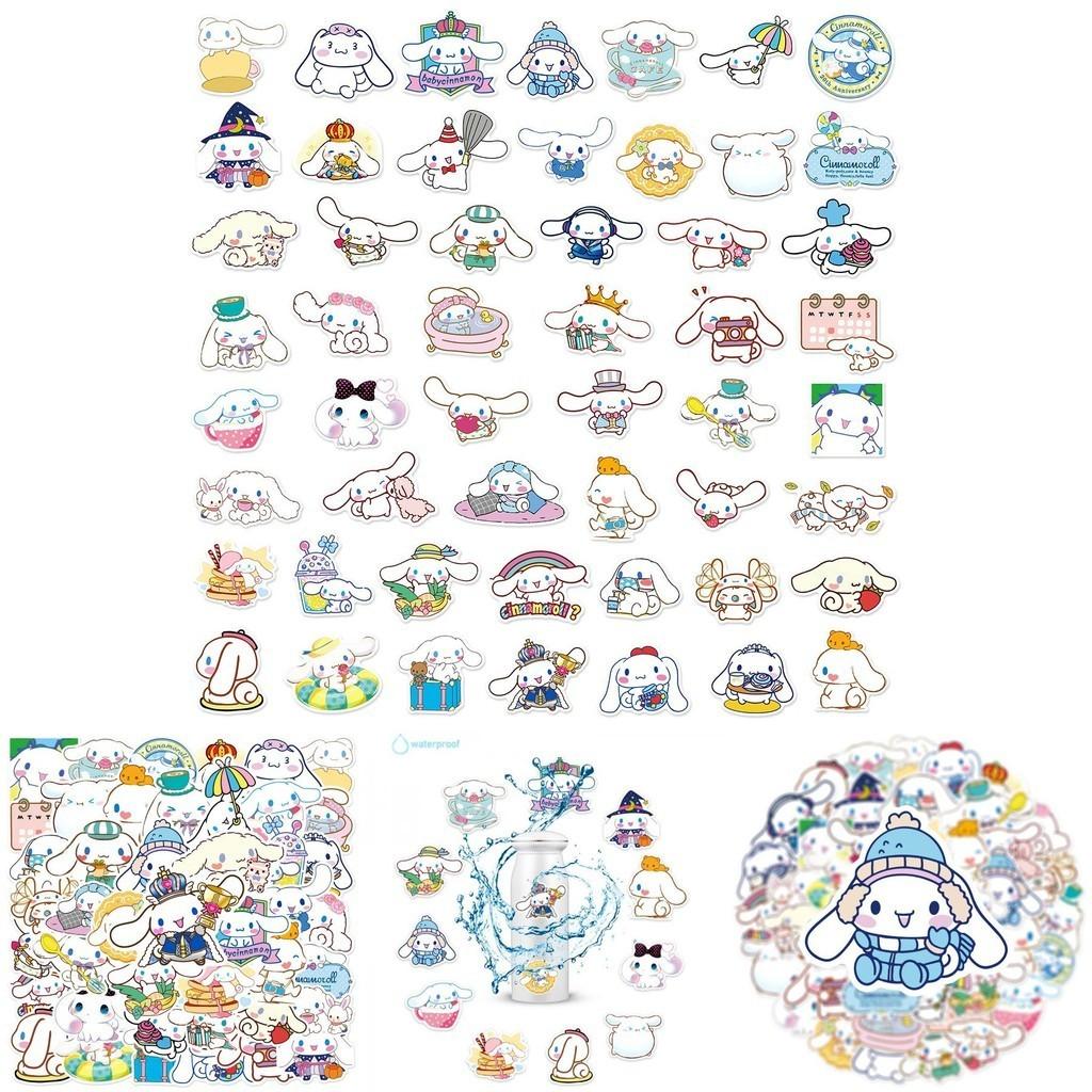 50pcs Cinnamoroll Stickers Waterproof Reusable Decor Laptop Graffiti Diy Gift