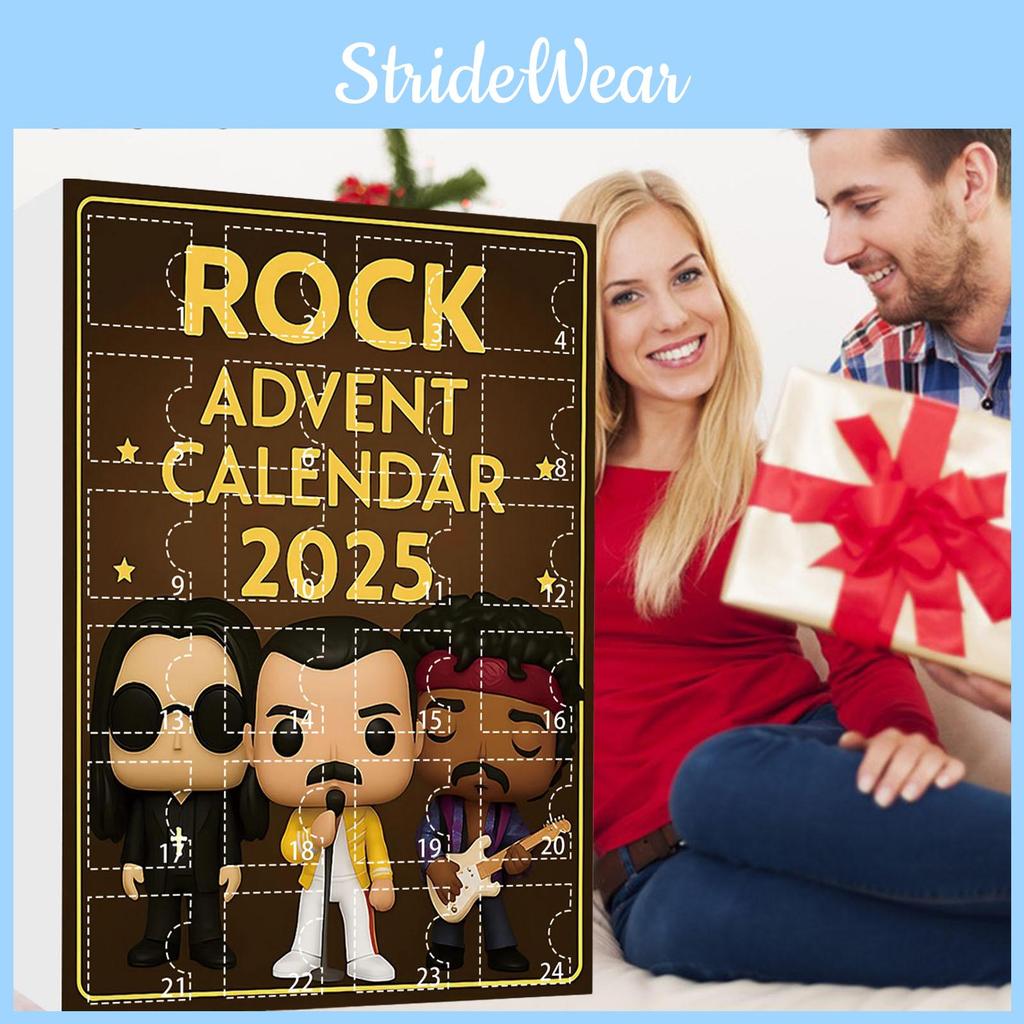 Рождественский адвент-календарь Rock Band с акриловыми фигурками для праздничного декора и дарения