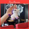 Purple Unicorn Stuffed Doll With Silver Keyring For Childrens Party Favor