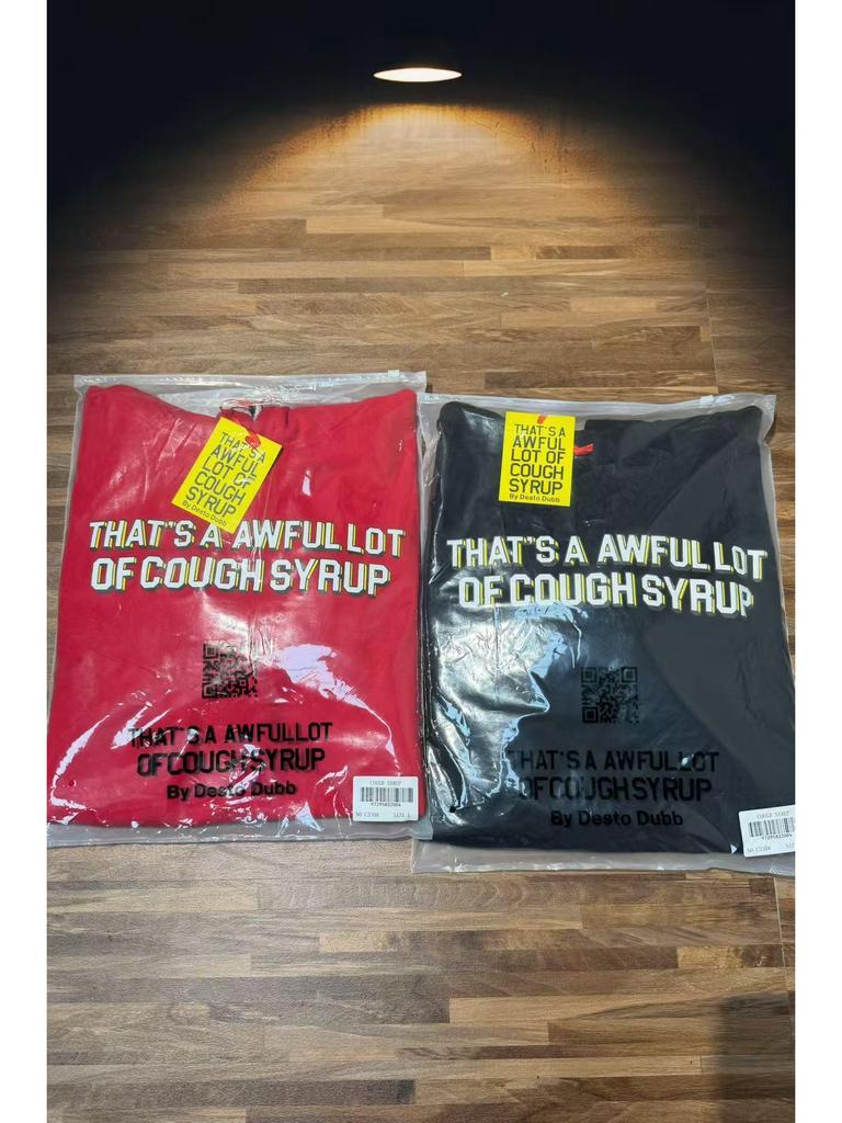 Модный американский стиль, свободная толстовка с длинным рукавом для мужчин и женщин - Высокая плотность, дизайн "Сироп от кашля"