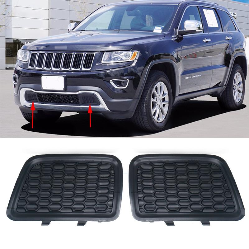 For Jeep Grand Cherokee 2014 2015 2016 Front Bumper Lower Grille Filler Trim Headlight Under Trim Cover Cap