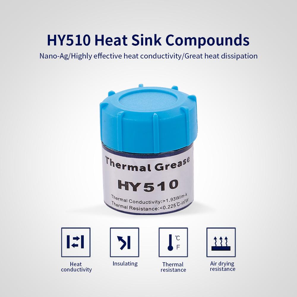 Термальная паста Паста для радиатора Термическая паста для процессора Силиконовая штукатурка для всех кулеров HY510