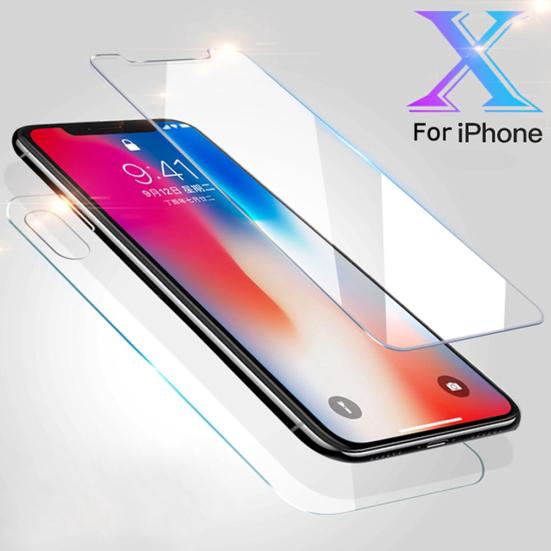 Защитное стекло для передней и задней панели для iPhone 7 8 Plus X