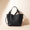 2025 New Niche Design Handbag Leather First Layer Large Capacity Fashion Handbag Commuter Vegetable Basket Women's Bag