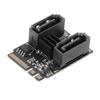 Карта-адаптер HDD M2 к SATA3.0 6 Гбит/с Быстрая передача Чип JMB582 Поддержка карты расширения PCI Express