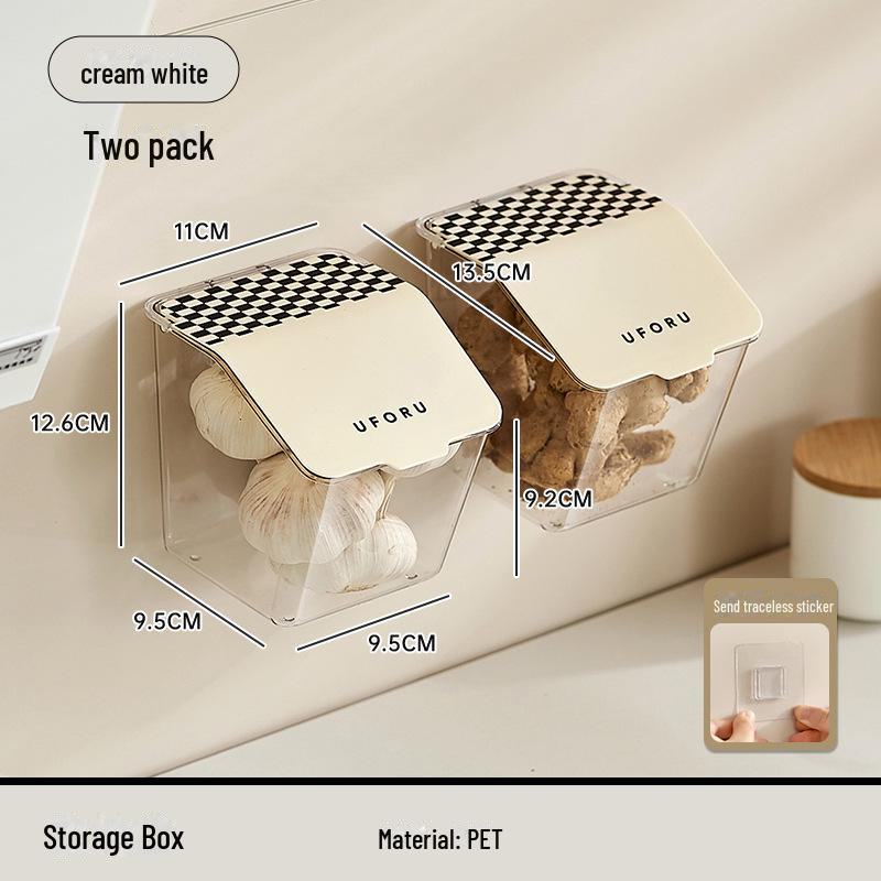 Водонепроницаемая подвесная корзина Uforu с крышкой для хранения лука, имбиря и чеснока без сверления