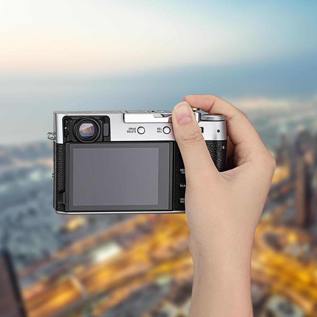 Haoge Металлический упор для горячего башмака Рукоятка для Fujifilm X100VI и X100V Серебристый THB-X2S Упор для большого пальца для камер,