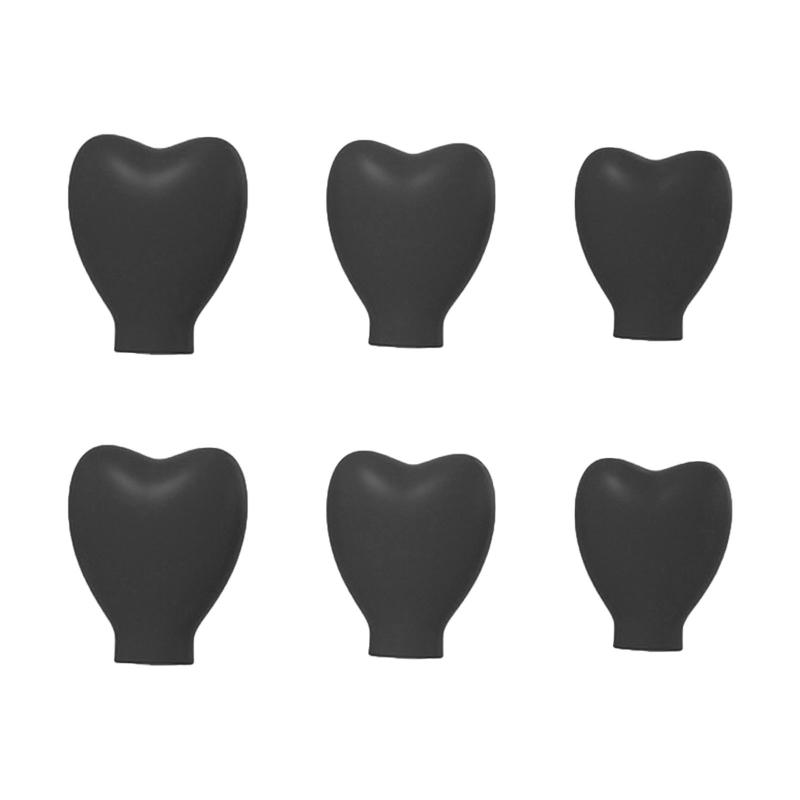 Чехлы для кистей для макияжа 6 шт. Органайзер для кистей для теней для век защитный колпачок для женщин на открытом воздухе путешествия портативные принадлежности в форме сердца