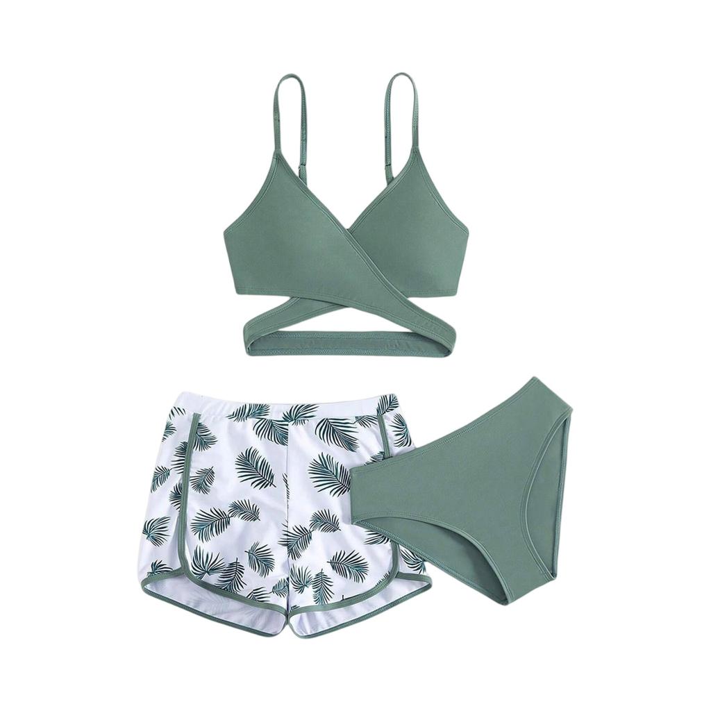 Комплект бикини для девочек - Подростковый купальник раздельный верх и низ