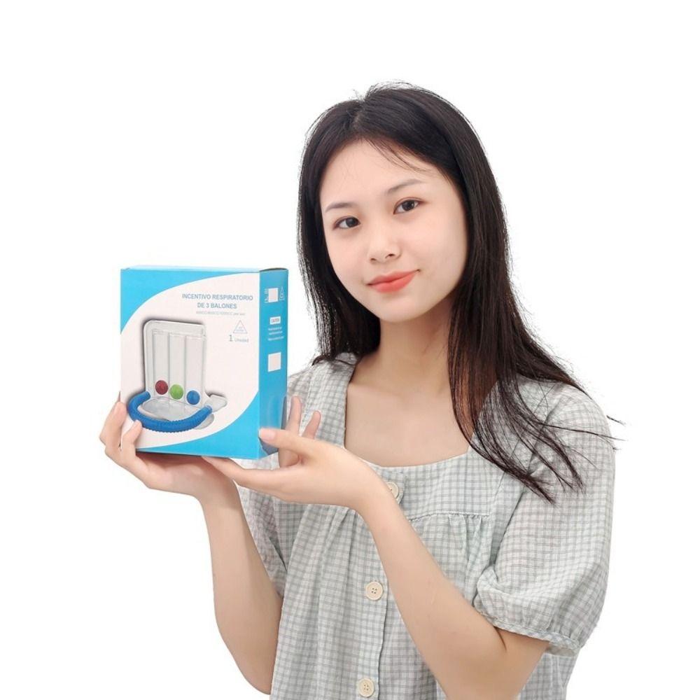 Система измерения мягкого дыхания с 3 шариками, дыхательный тренажер для функции легких, упражнение на емкость легких