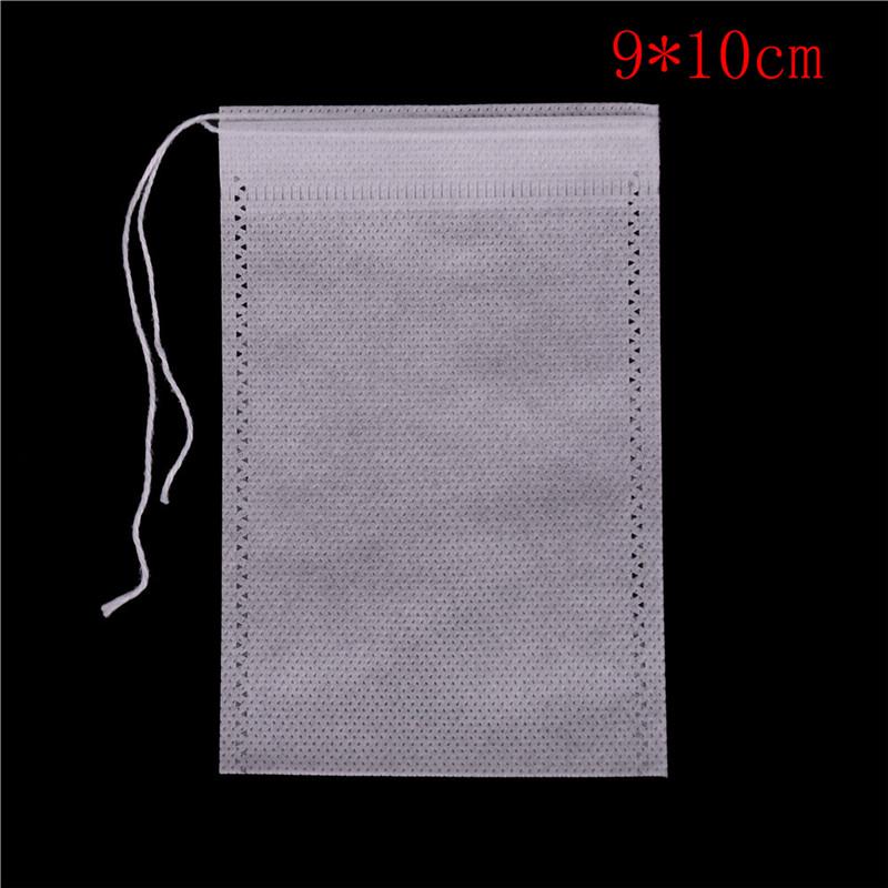 100шт нетканые пустые чайные пакетики строка термосварочная фильтровальная бумага травяные чайные пакетики