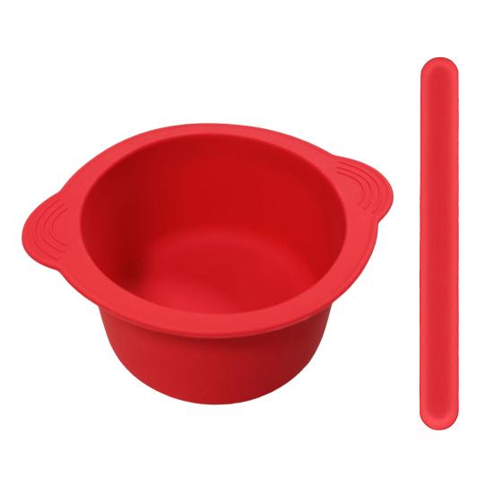 1 комплект, 400 мл, набор силиконовых чаш для воска, легко очищаемая антипригарная кастрюля для удаления волос с лопаточками, миска для маски