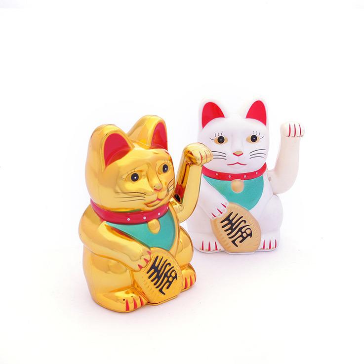 Large Multi-size Lucky Cat Figurine - Wealth & Fortune Home Decoration, Perfect for New Store Opening or Housewarming Gift