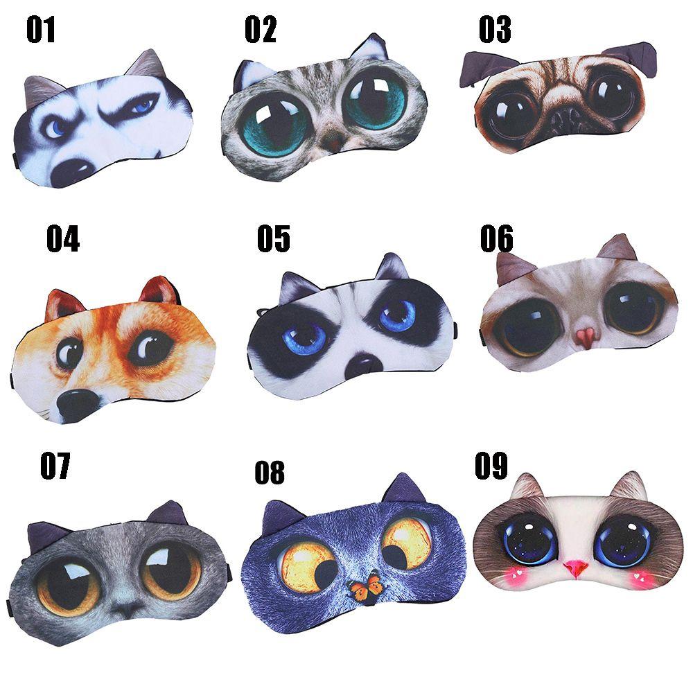 Hot Fashion Cartoon Animal Blindfold Sleeping Aid Shade Cover 3D Sleeping Eyepatch Nap Eye Mask