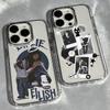 Чехол для телефона Singer B-Billies E-Eilishs для Samsung Galaxy S25 S24 S23 S22 S21 S20 Note20 FE Ultra Edge Plus 4G 5G Прозрачный