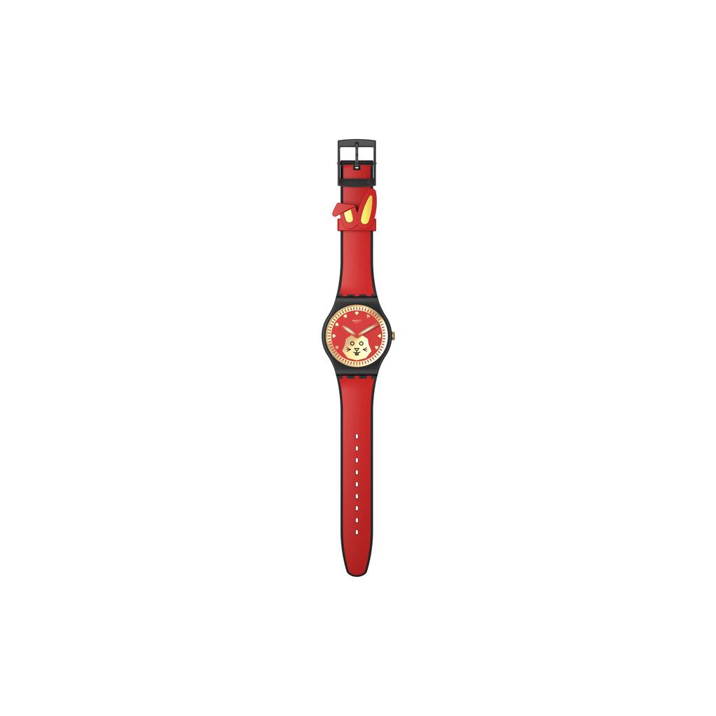 Swatch Унисекс 41 мм Красные Часы SO32Z107 SO32Z107