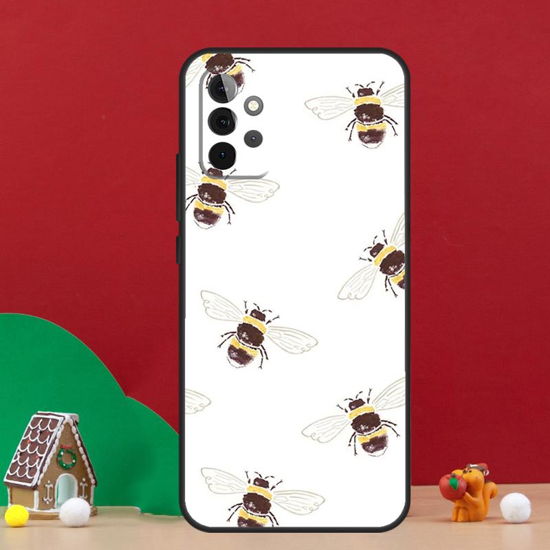Bee Bumblebee Pattern Case For Samsung Galaxy A54 A06 A16 A26 A36 A56 A53 A32 A52 A33 A13 A55 A35 A15 A14 A34 A17