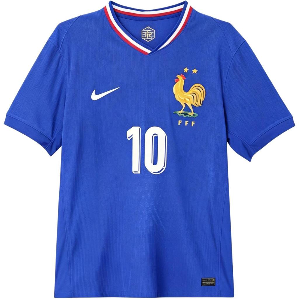 Nike FFF 2024/25 Домашний трикотаж ярко-синий/красный/белый Мужская уличная одежда FJ1254-452