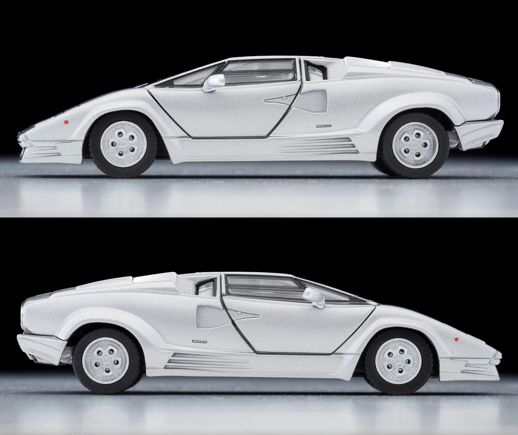 TOMYTEC Tomica Limited Vintage Neo Lamborghini Countach 25th Anniversary Silver Finished Product LV-N