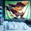 Puss in Boots Print Tapestry, Lightweight Wall Hanging, for Bedroom, Dorm, Living Room, Home Art Decor, Birthday Christmas Gift for Friends