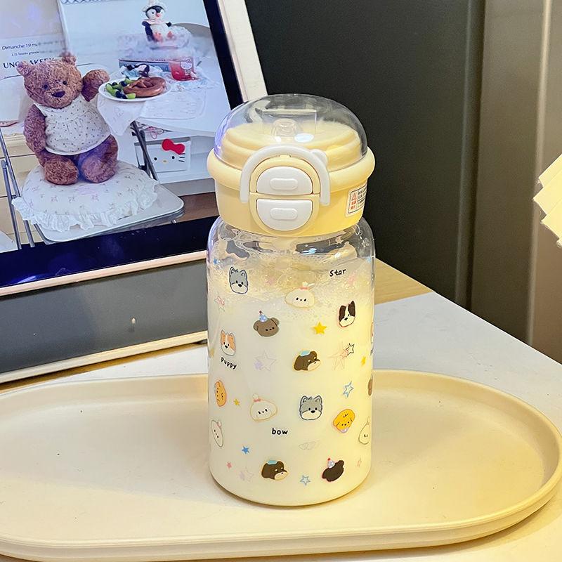 2026 Creative Cartoon Bounce Straw Cup for Kids & Students