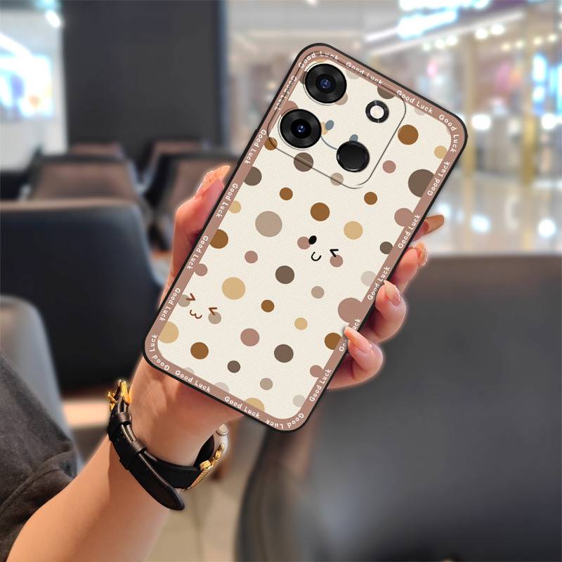 Мягкий защитный чехол для телефона для infinix Smart7 HD Пыленепроницаемый Модный дизайн Полная защита Силиконовый Грязеотталкивающий Мультяшный