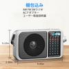 Gelielim Portable Radio FM High Bass Large Tuning Card MP3 Player Radio with Earphone Battery AC Powered FM/AM/SW1-2/Wide Compatible, Sensitivity,