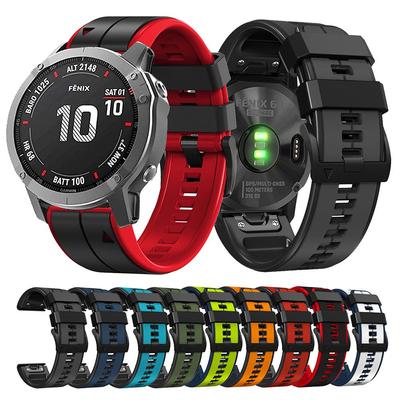 Силиконовый ремешок 22 мм 26 мм для Garmin Fenix ​​7 7X 6 6X 5 5X быстросъемный ремешок для часов Garmin Fenix ​​3/3 HR/3 сапфировые ремешки для часов
