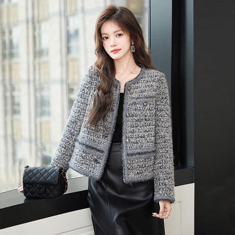 Women's Elegant Tweed Short Jacket
