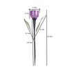 6XGarden Tulip Flower Shape LED Solar Powered Lights Outdoor Yard Standing Decor