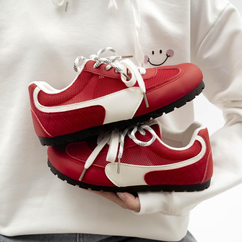 Belle student moral training shoes summer new lightweight soft-soled mesh breathable casual shoes B