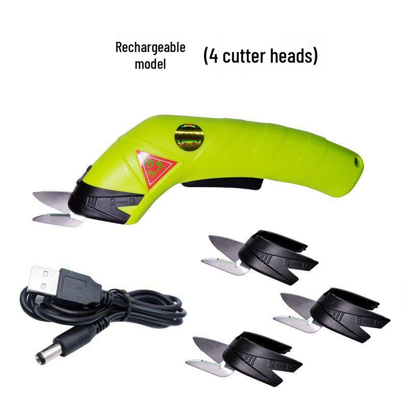 Rechargeable Handheld Electric Scissors for Cutting Fabric, Leather, and Cloth