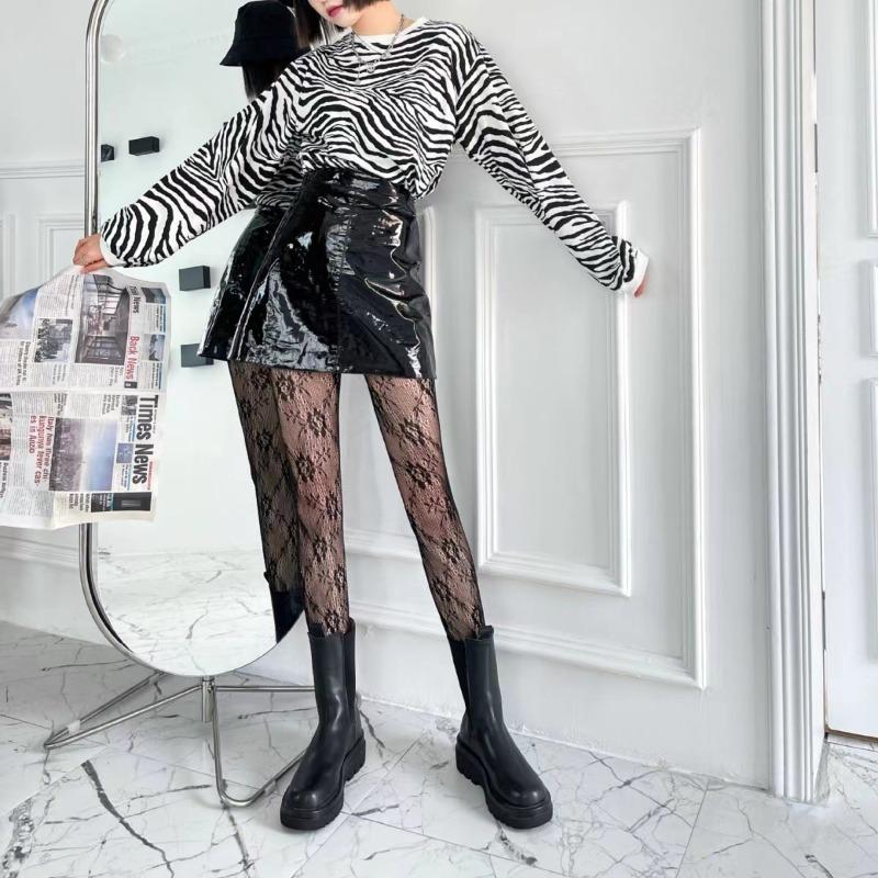 Новый дизайн готические девушки большие бабочки ажурные чулки ретро полые сетчатые розы нейлоновые колготки сетчатые чулки женские