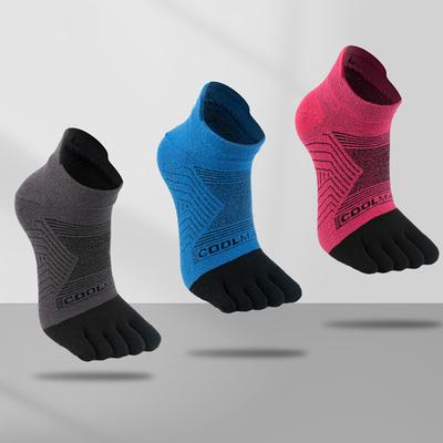 1/4/6 ПАР СПОРТИВНЫЕ НОСКИ COOLMAX Дышащие Эластичные 5-пальцевые Спортивные Носки Быстросохнущие Влагоотводящие Атлетические Носки для Бега